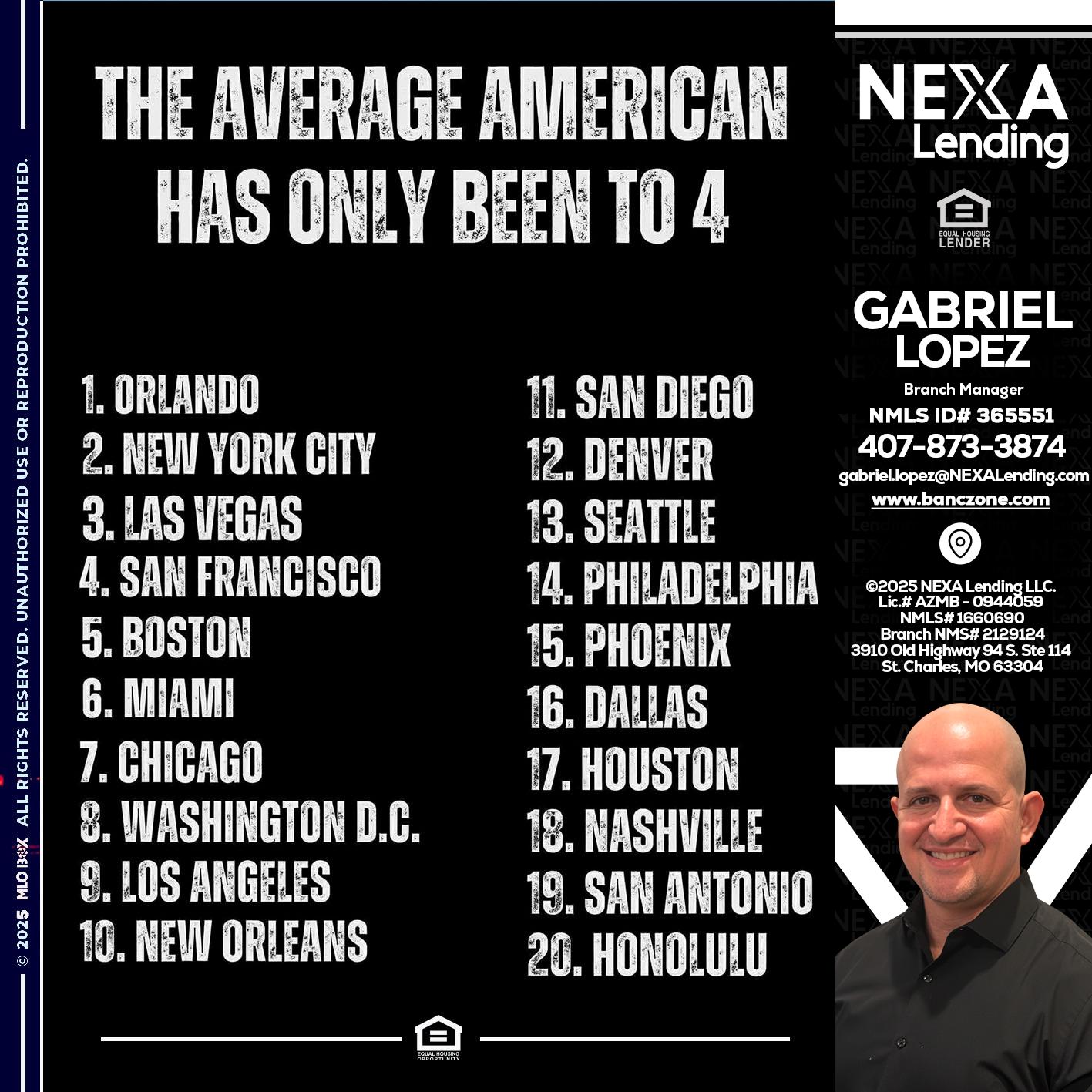 THE AVERAGE AMERICAN - Gabriel Lopez -Branch Manager