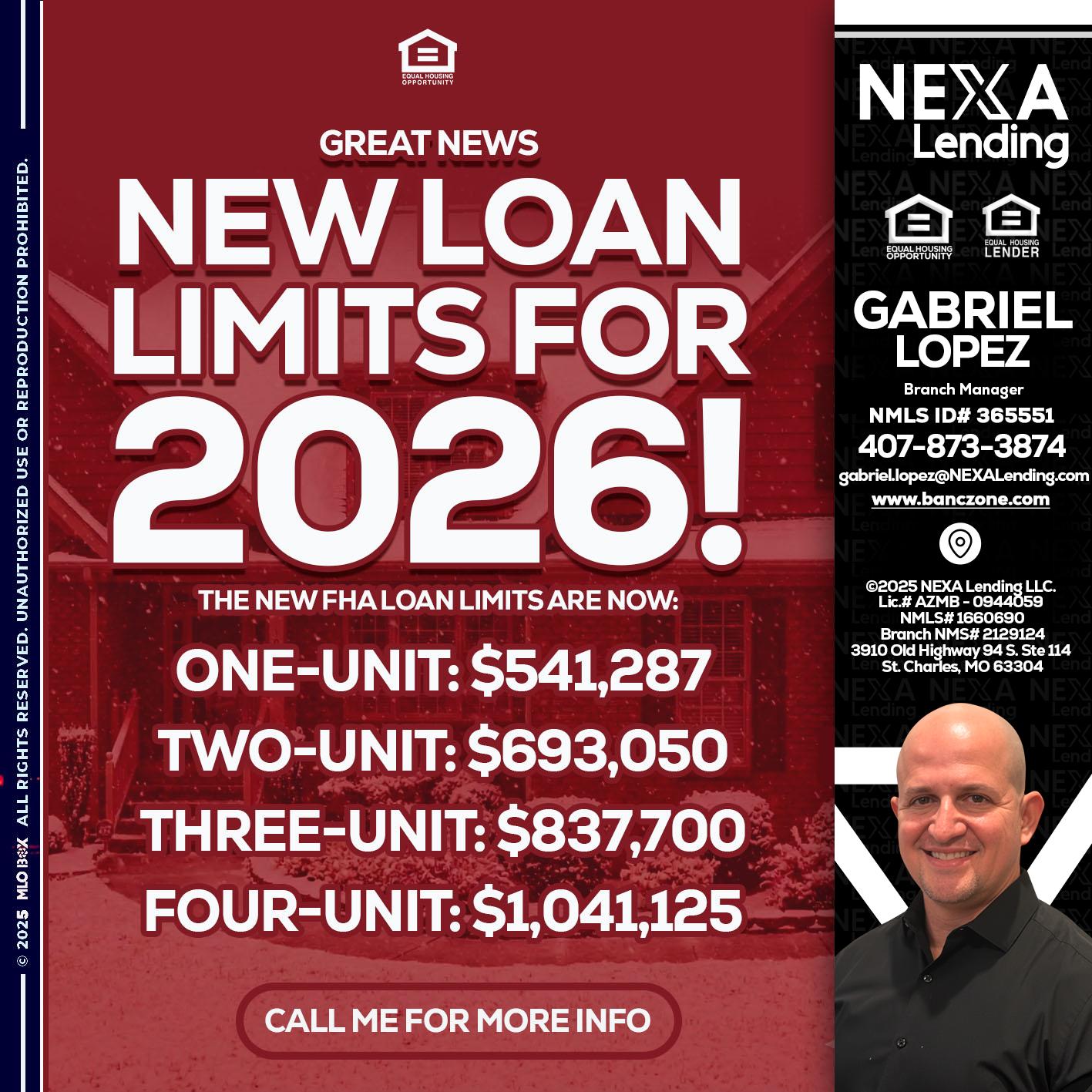 loan limits - Gabriel Lopez -Branch Manager