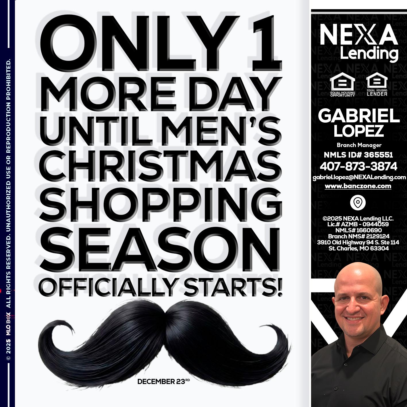 ONLY 1 DAY - Gabriel Lopez -Branch Manager