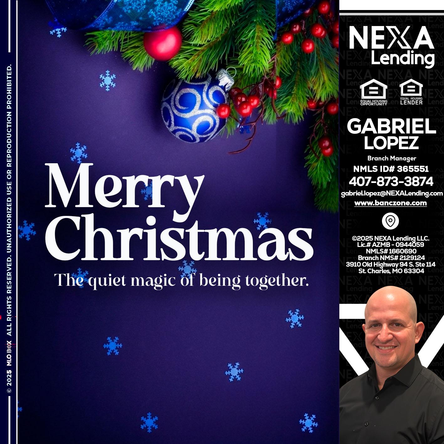 merry christmas - Gabriel Lopez -Branch Manager