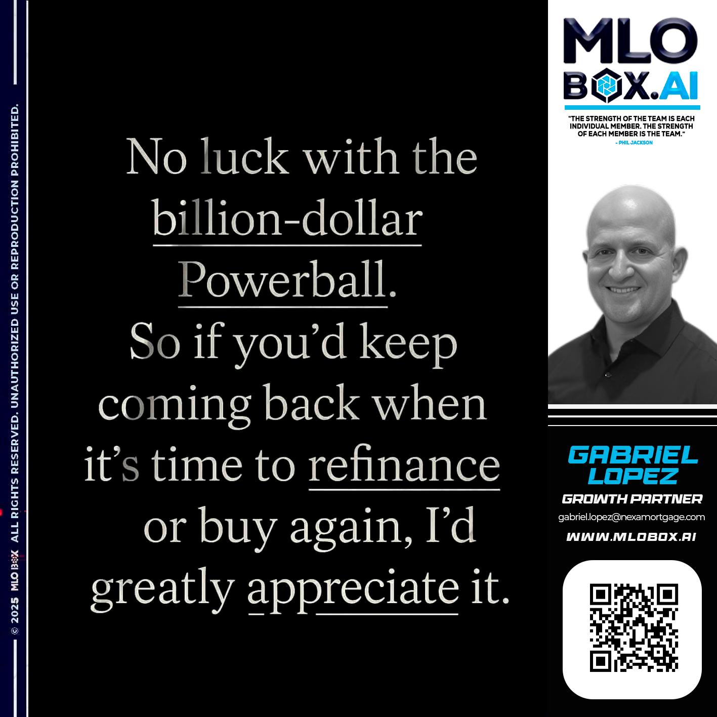 NO LUCK - Gabriel Lopez -Branch Manager