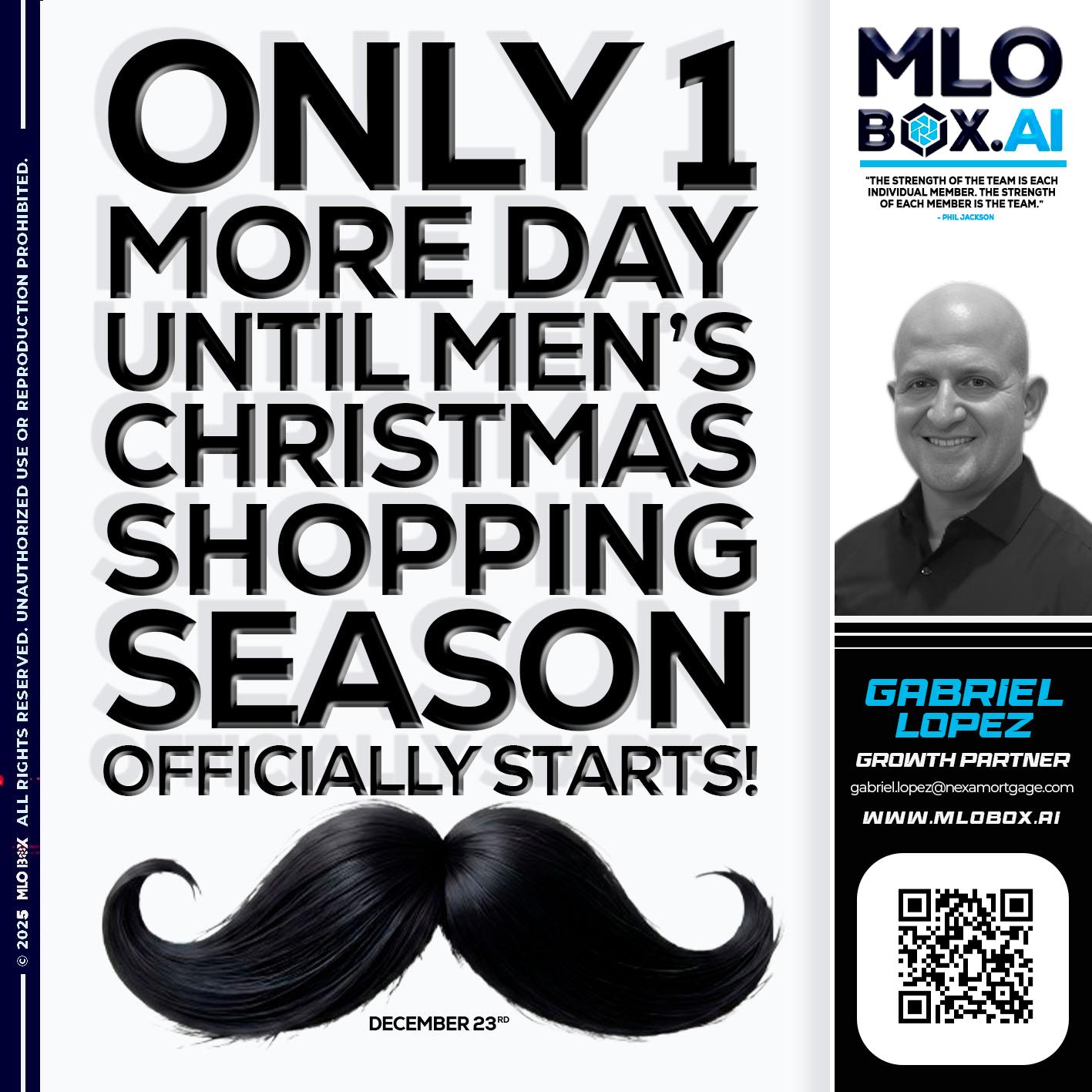 only one more day - Gabriel Lopez -Branch Manager