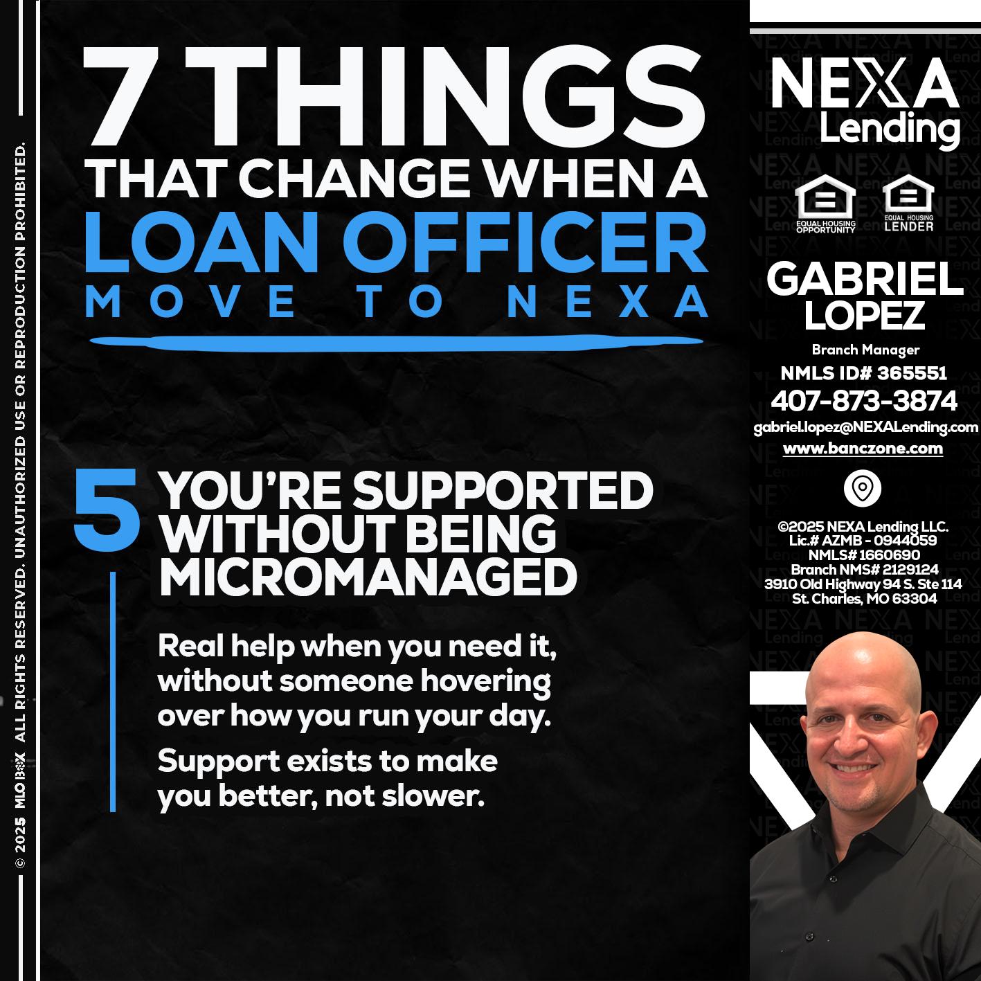 7 THINGS (5) - Gabriel Lopez -Branch Manager