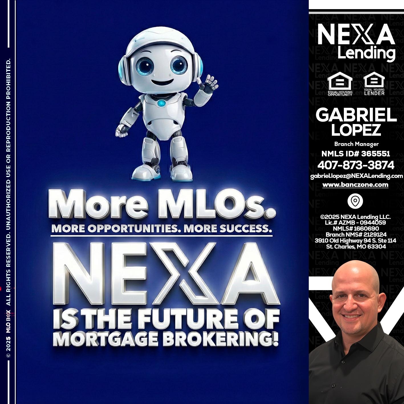 MORE MLOs - Gabriel Lopez -Branch Manager