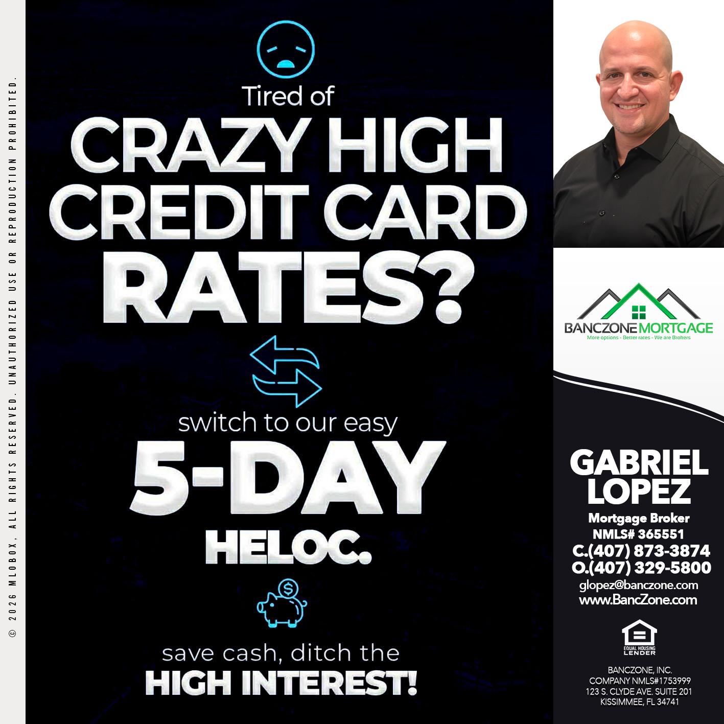 crazy high - Gabriel Lopez -Mortgage Broker