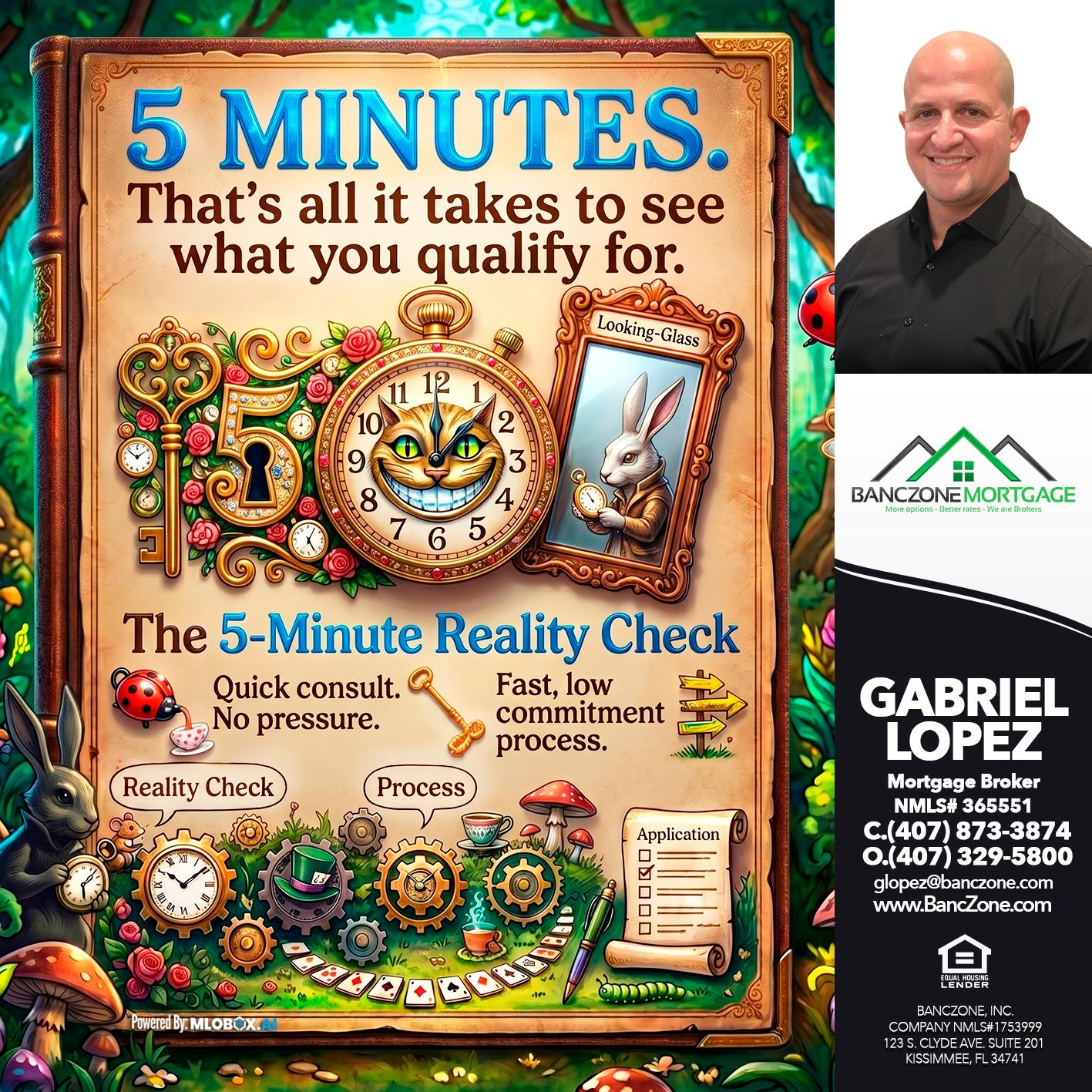 REALITY CHECK! - Gabriel Lopez -Mortgage Broker